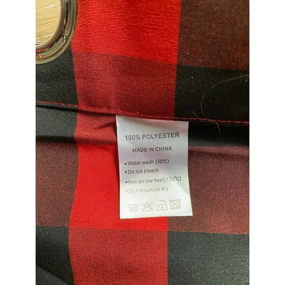 Buffalo Plaid Curtain Includes 2 panels